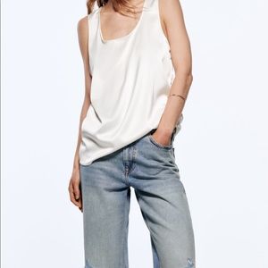 NWT! Zara Satin Effect Top